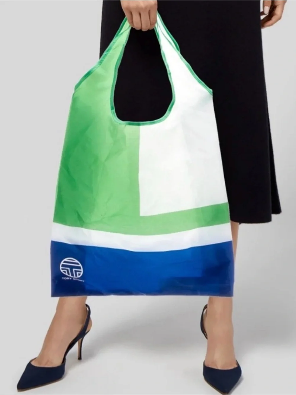 Tory Burch Sport nylon color block tote bag